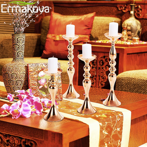 Candle Holders Stand Column Candlestick Event Road Lead Flower Vase Rack Table Wedding Centerpieces Party Dinner Decor